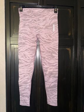 Gymshark Lilac Zebra Adapt Animal Seamless Leggings